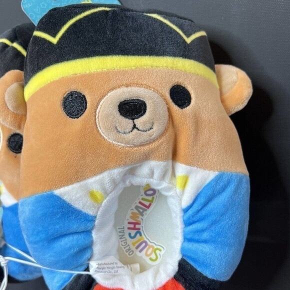 Squishmallows Kelliloon Pirate Bear Slippers Size 11-12 Plush Stuffed Animal - Picture 4 of 5